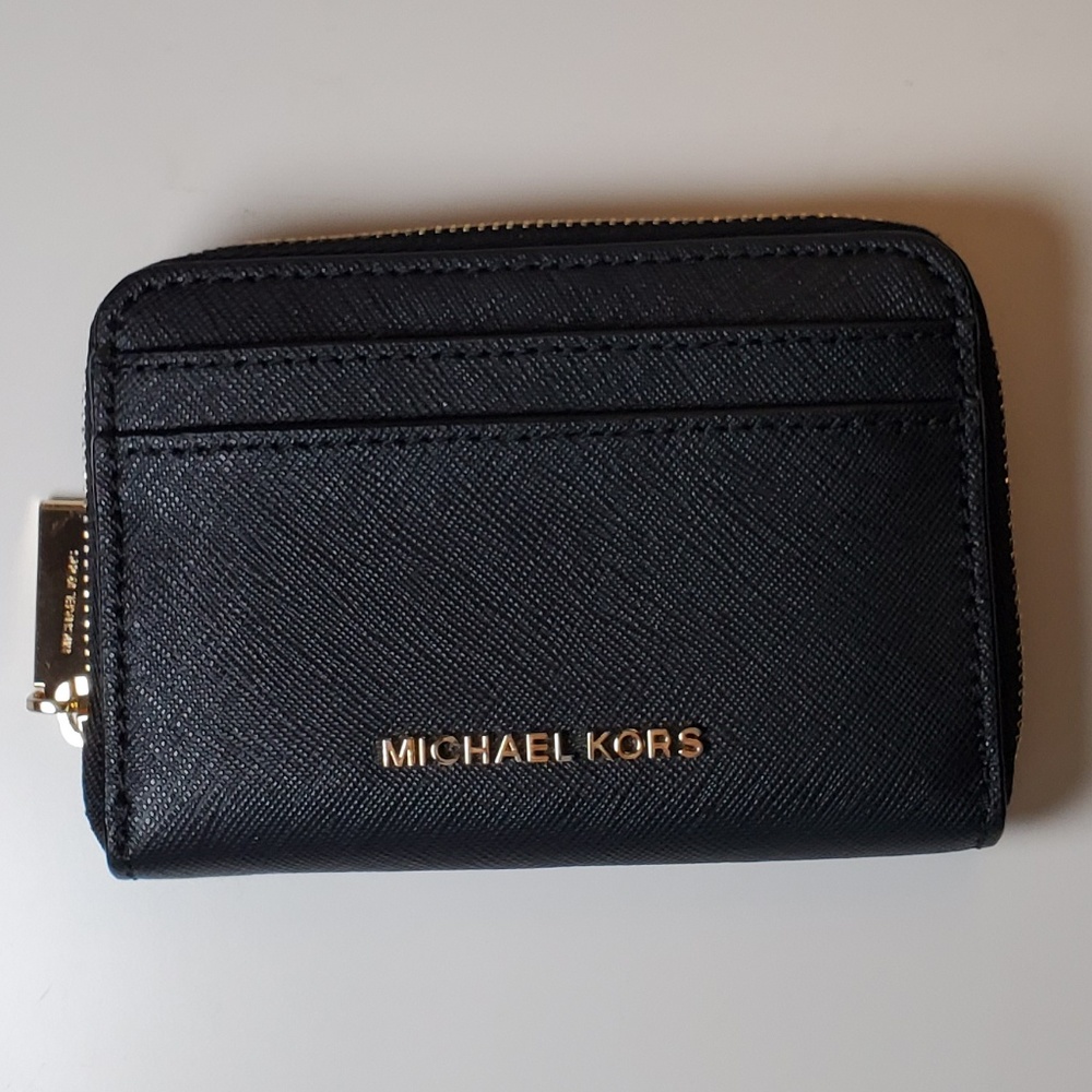 Michael Kors Black Card Holder/Small Wallet